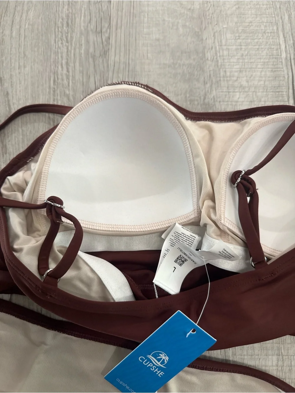 Cupshe Rust Square-Neck Bikini Set - Picture 10 of 10
